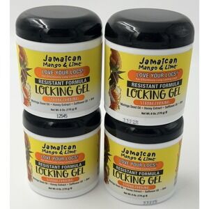 Jamaican Mango Lime Locking Gel 6 oz Resistant Formula Dreadlocks 4 Pack